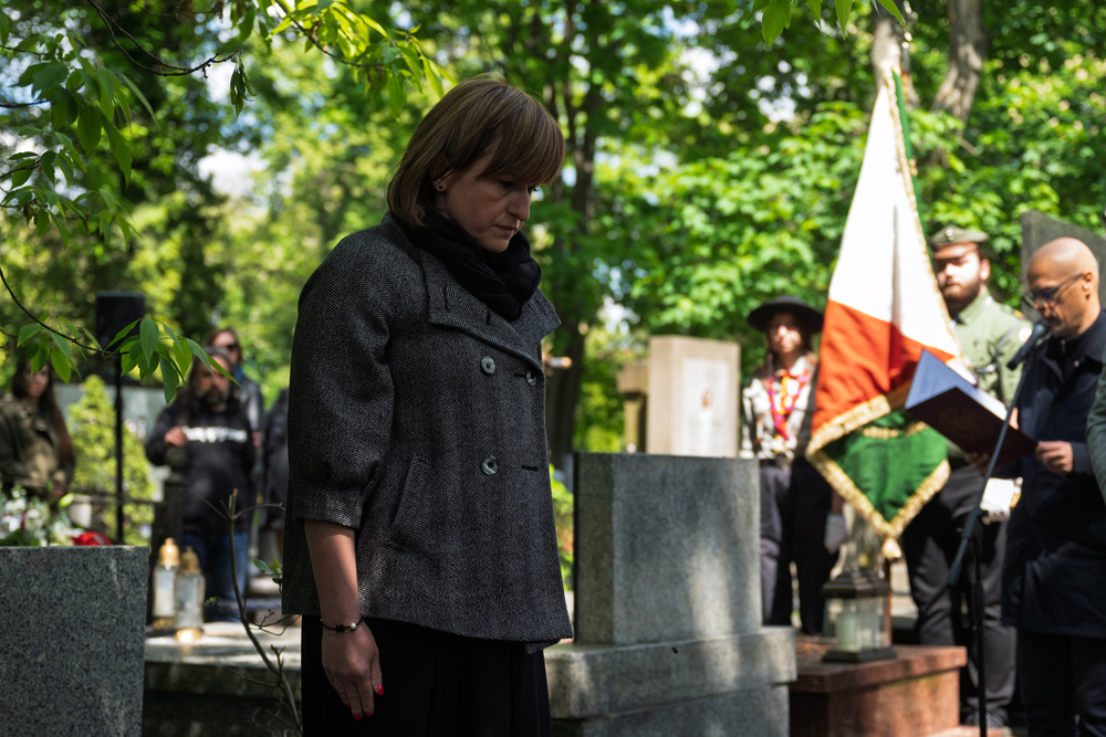 Uroczystości oznaczenia znakiem pamięci „Tobie Polsko” grobów śp. Jana Siwca oraz śp. Władysławy Kenig-Olbromskiej. Fot.: IPN Krzysztof Łojko