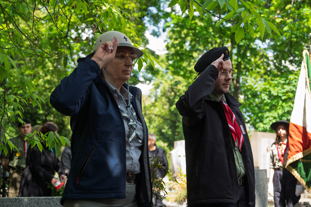 Uroczystości oznaczenia znakiem pamięci „Tobie Polsko” grobów śp. Jana Siwca oraz śp. Władysławy Kenig-Olbromskiej. Fot.: IPN Krzysztof Łojko
