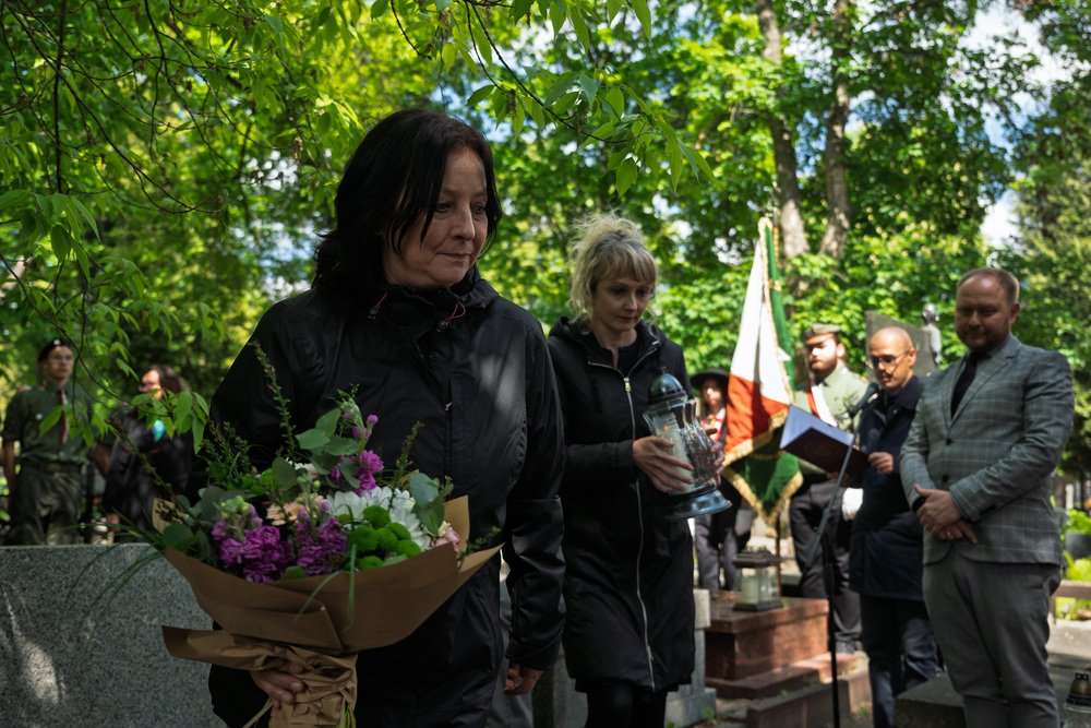 Uroczystości oznaczenia znakiem pamięci „Tobie Polsko” grobów śp. Jana Siwca oraz śp. Władysławy Kenig-Olbromskiej. Fot.: IPN Krzysztof Łojko