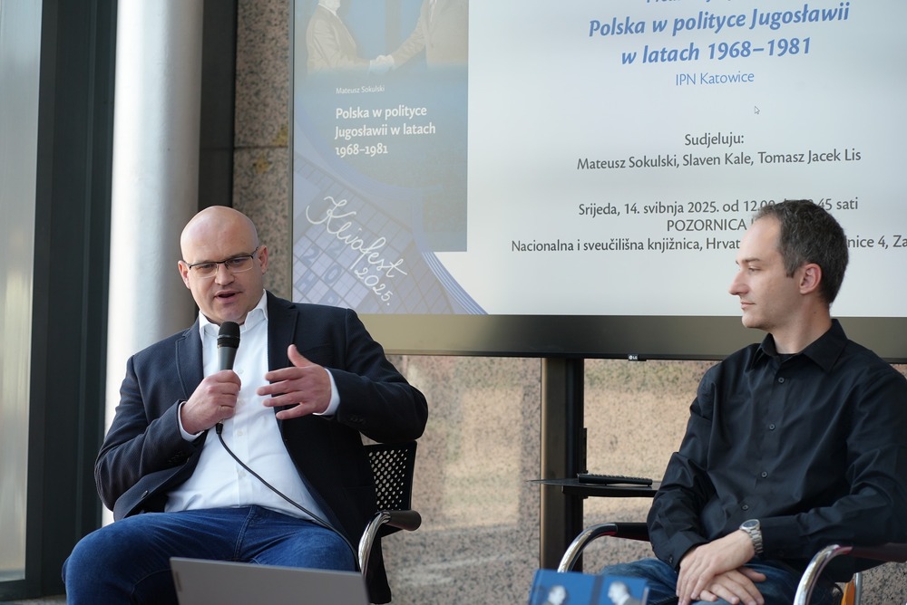 Promocja książki dr. Mateusza Sokulskiego z udziałem autora, Slavena Kali i Tomasza Lisa. Fot. https://www.facebook.com/okiem.chorwatki/