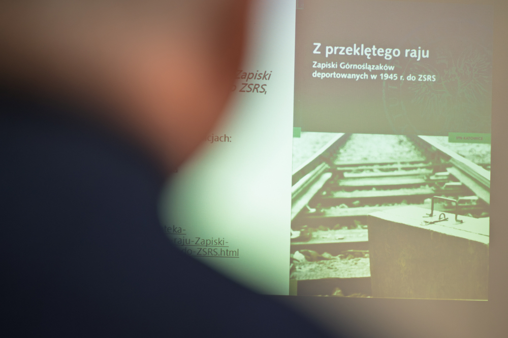 Dyskusja i prezentacja materiałów edukacyjnych IPN na temat „Tragedii Górnośląskiej”. Fot.: IPN Krzysztof Łojko