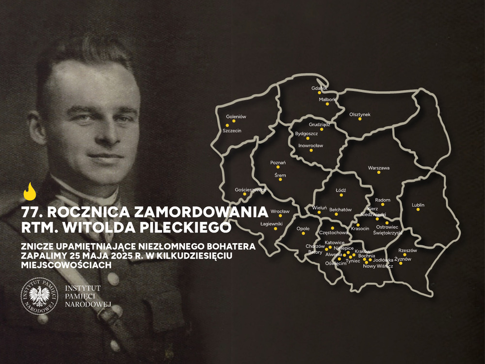 Znicze pamięci w 77. rocznicę śmierci rtm. Witolda Pileckiego – 25 maja 2025