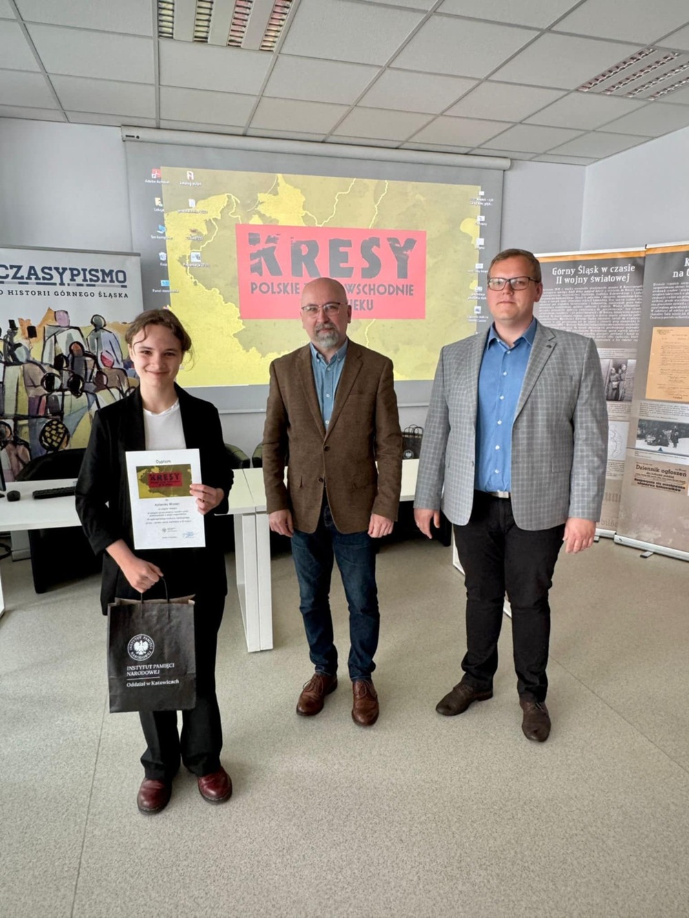 Wyniki etapu wojewódzkiego VII ogólnopolskiego konkursu edukacyjnego „Kresy – polskie ziemie wschodnie w XX wieku”. Fot. IPN Katowice