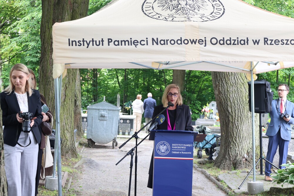 Postańcy śląscy Halina i Władysława Sołowijowie upamiętnieni w Rzeszowie. Fot. Katarzyna Gajda-Bator