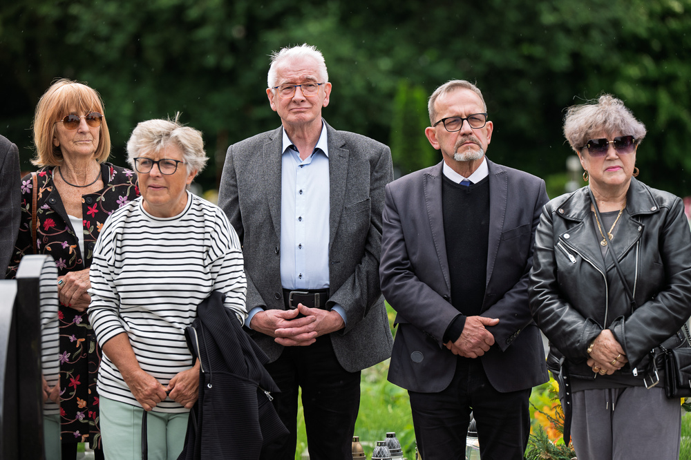 Uroczystość oznaczenia grobu Alojzego Uszoka znakiem pamięci „Tobie Polsko” w Katowicach. Fot.: IPN Krzysztof Łojko