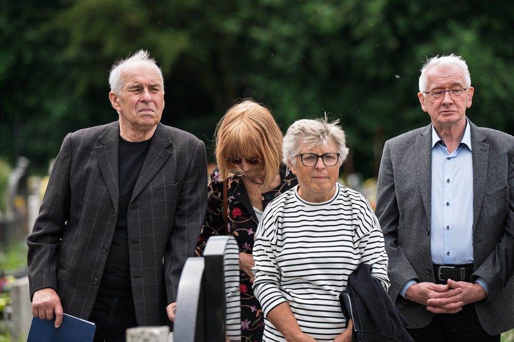 Uroczystość oznaczenia grobu Alojzego Uszoka znakiem pamięci „Tobie Polsko” w Katowicach. Fot.: IPN Krzysztof Łojko