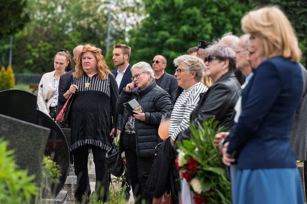 Uroczystość oznaczenia grobu Alojzego Uszoka znakiem pamięci „Tobie Polsko” w Katowicach. Fot.: IPN Krzysztof Łojko
