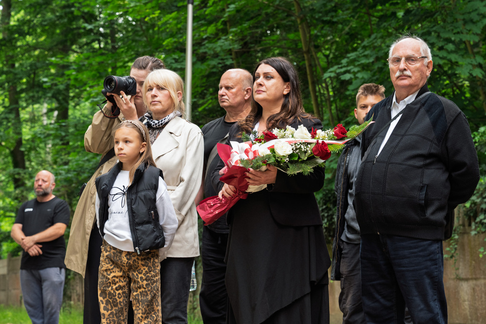 Uroczystość oznaczenia grobów weteranów trzeciego powstania śląskiego śp. Stanisława Brzozowskiego i śp. Franciszka Zandera znakiem pamięci „Tobie Polsko”. Fot.: IPN Krzysztof Łojko