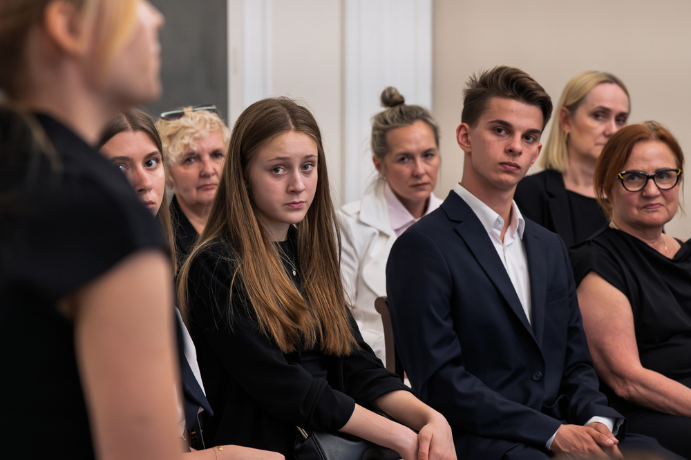 Relacja z wizyty laureatów XI edycji Konkursu "W kręgu poezji i prozy lagrowej więźniarek FKL Ravensbrück im. Wandy Półtawskiej” w Belwederze. Fot.: IPN Krzysztof Łojko