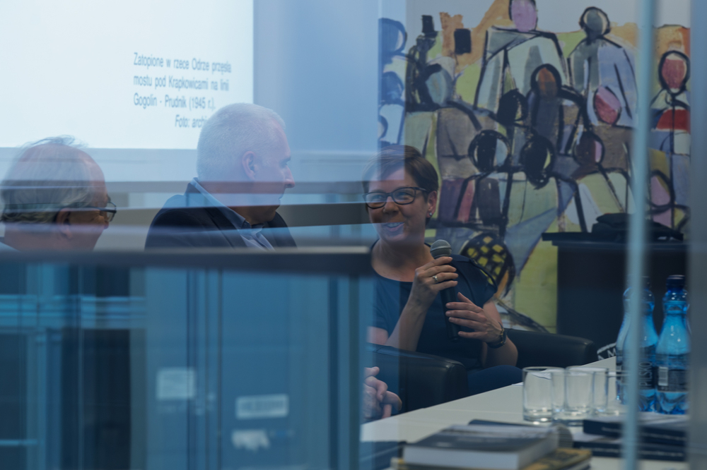 Promocja publikacji „Pierwszy żołnierz cywilnego frontu. Kolej i kolejarze na Śląsku w 1945 r.”. Fot.: IPN Krzysztof Łojko