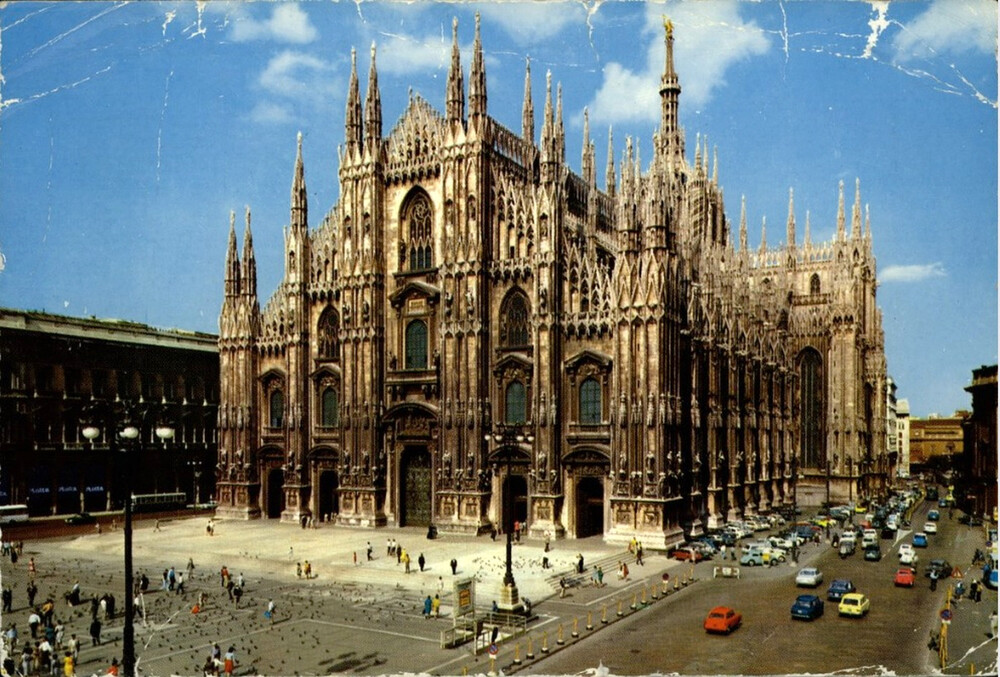 Katedra w Mediolanie, lata siedemdziesiąte XX w. (możliwe wydawnictwo F. Marzari SRL Schio; IPN Ka 028/692)