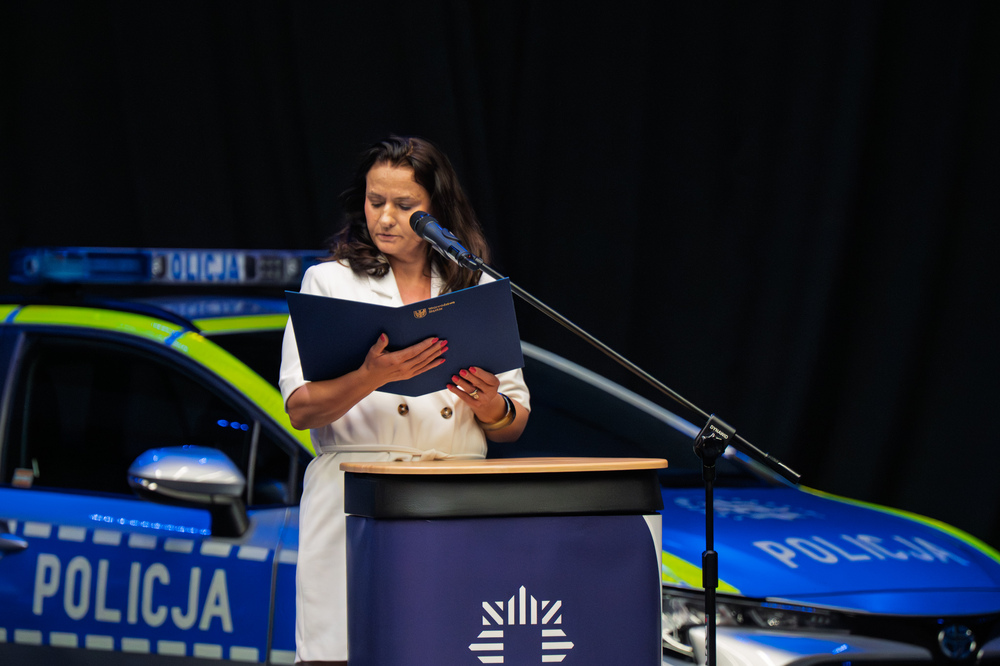 Dyrektor Oddziału IPN w Katowicach odznaczony Medalem 100-lecia Śląskiej Policji. Fot.: IPN Krzysztof Łojko