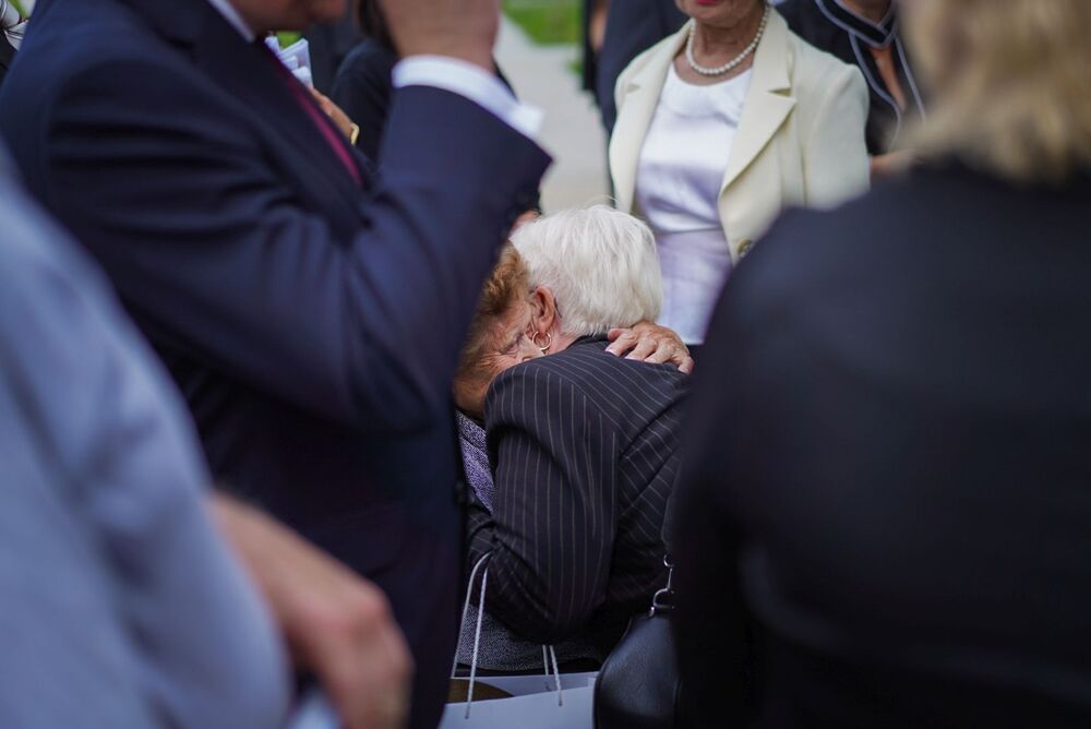 Uroczystości pogrzebowe Żołnierzy Niezłomnych w Górkach Wielkich. Fot. Matesz Niegowski/IPN