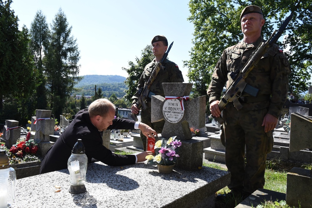Upamiętniono mieszkańców Żywca zasłużonych w w walce o niepodległość Polski. Fot. Monika Kobylańska/IPN