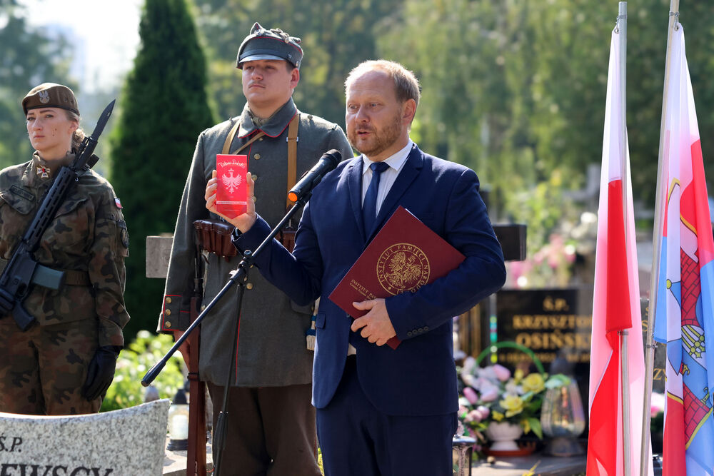 Upamiętniliśmy powstańca śląskiego dr. Michała Grobelskiego w ramach akcji „Wszyscy jesteśmy ze Śląska!”. Fot.: IPN Dariusz Ganczar