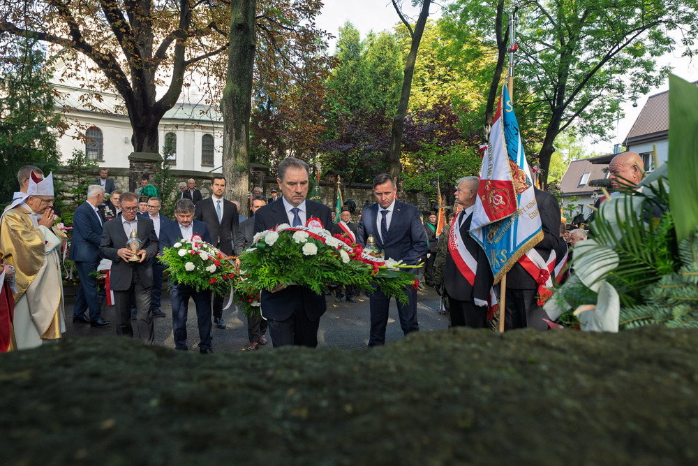 45. rocznica podpisania Porozumienia Katowickiego – Dąbrowa Górnicza. Fot.: IPN Krzysztof Łojko
