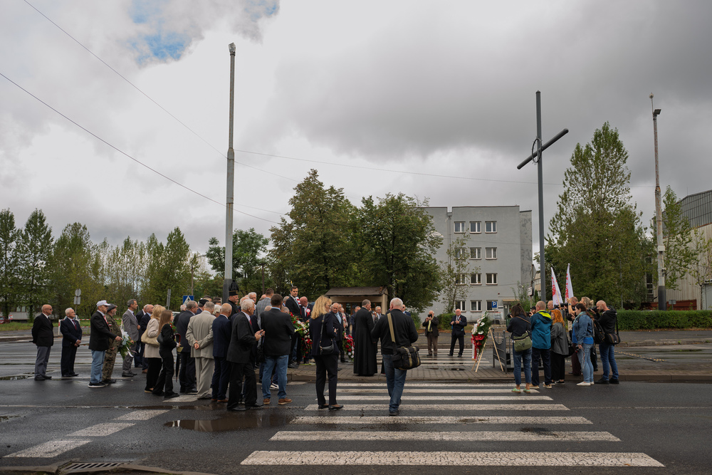 45. rocznica podpisania Porozumienia Katowickiego – Dąbrowa Górnicza. Fot.: IPN Krzysztof Łojko