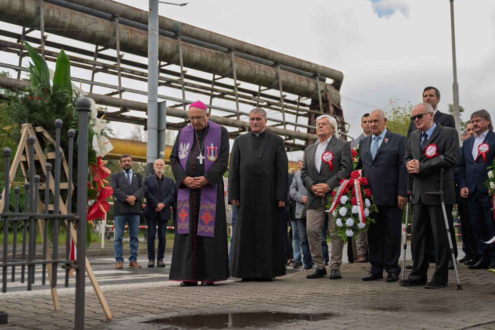 45. rocznica podpisania Porozumienia Katowickiego – Dąbrowa Górnicza. Fot.: IPN Krzysztof Łojko