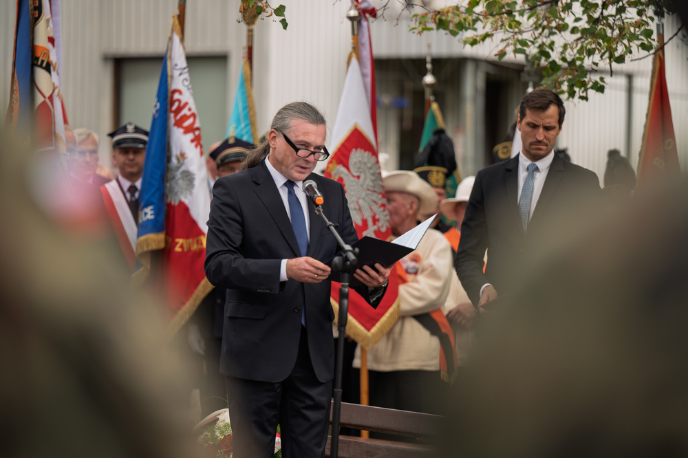 45. rocznica podpisania Porozumienia Katowickiego – Dąbrowa Górnicza. Fot.: IPN Krzysztof Łojko