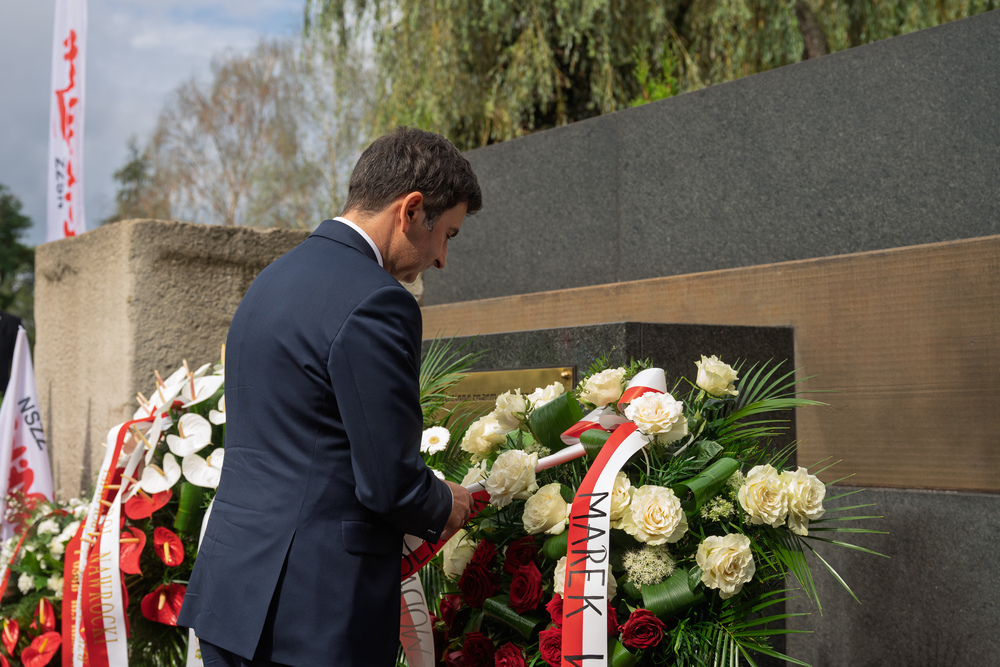 45. rocznica podpisania Porozumienia Katowickiego – Dąbrowa Górnicza. Fot.: IPN Krzysztof Łojko