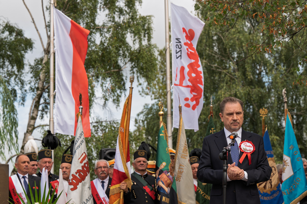 45. rocznica podpisania Porozumienia Katowickiego – Dąbrowa Górnicza. Fot.: IPN Krzysztof Łojko