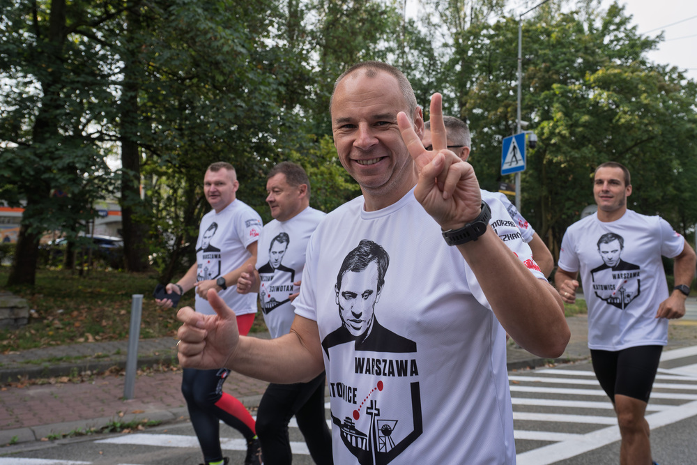 XX Bieg pamięci ku czci męczenników stanu wojennego – Katowice – Warszawa. Fot.: IPN Krzysztof Łojko