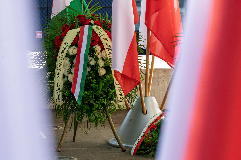 Wernisaż wystawy Krzysztofa Duckiego ROZMÓWKI POLSKO-WĘGIERSKIE. Fot.: IPN Krzysztof Łojko