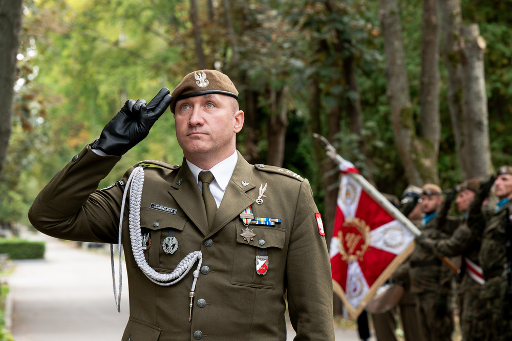 W Warszawie upamiętniliśmy powstańca śląskiego płk. Tadeusza Puszczyńskiego „Konrada Wawelberga” w ramach akcji „Wszyscy jesteśmy ze Śląska!". Fot.: IPN Krzysztof Łojko