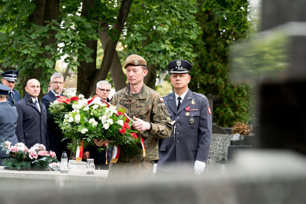 W Warszawie upamiętniliśmy powstańca śląskiego płk. Tadeusza Puszczyńskiego „Konrada Wawelberga” w ramach akcji „Wszyscy jesteśmy ze Śląska!". Fot.: IPN Krzysztof Łojko