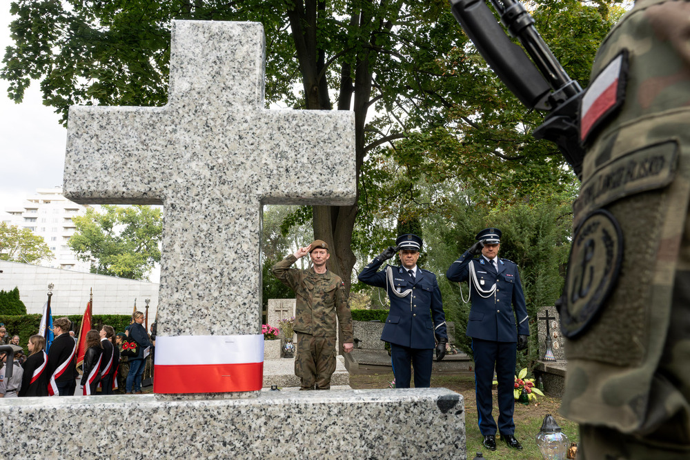 W Warszawie upamiętniliśmy powstańca śląskiego płk. Tadeusza Puszczyńskiego „Konrada Wawelberga” w ramach akcji „Wszyscy jesteśmy ze Śląska!". Fot.: IPN Krzysztof Łojko