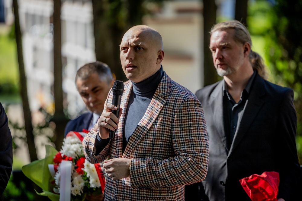 Uroczystość oznaczenia grobu powstańca śląskiego Edwarda Białeckiego znakiem pamięci „Tobie Polsko”. Fot. Łukasz Czechyra/IPN