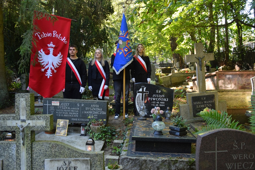 Upamiętniliśmy powstańca śląskiego mjr. Józefa Ryszkę w ramach akcji „Wszyscy jesteśmy ze Śląska!” w Sopocie. Fot. Danuta Mikoda/IPN