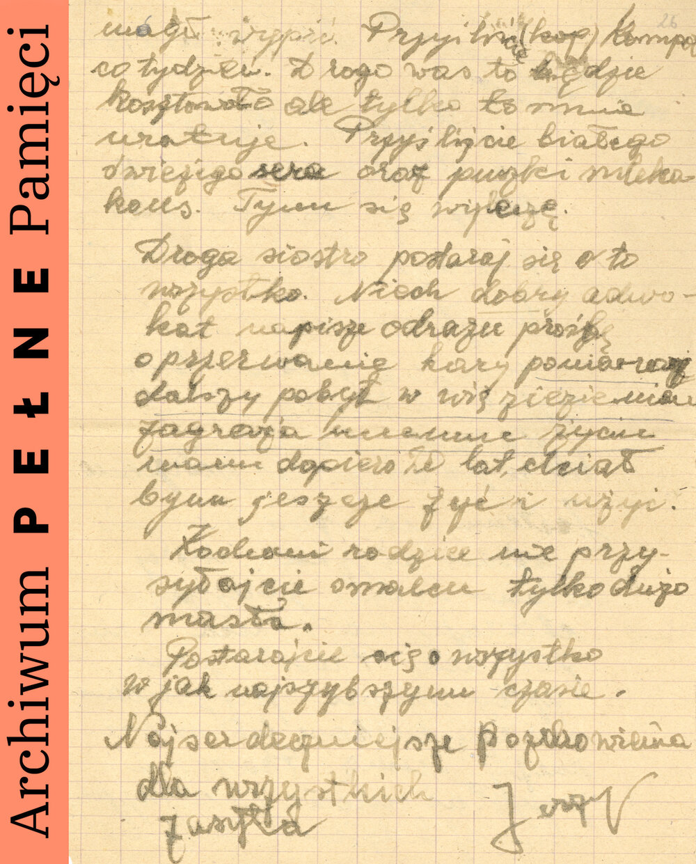 List Jerzego Kuczki wysłany z więzienia w Katowicach do rodziców, 14 VI 1949 r., sygn. IPN Ka 454/131
