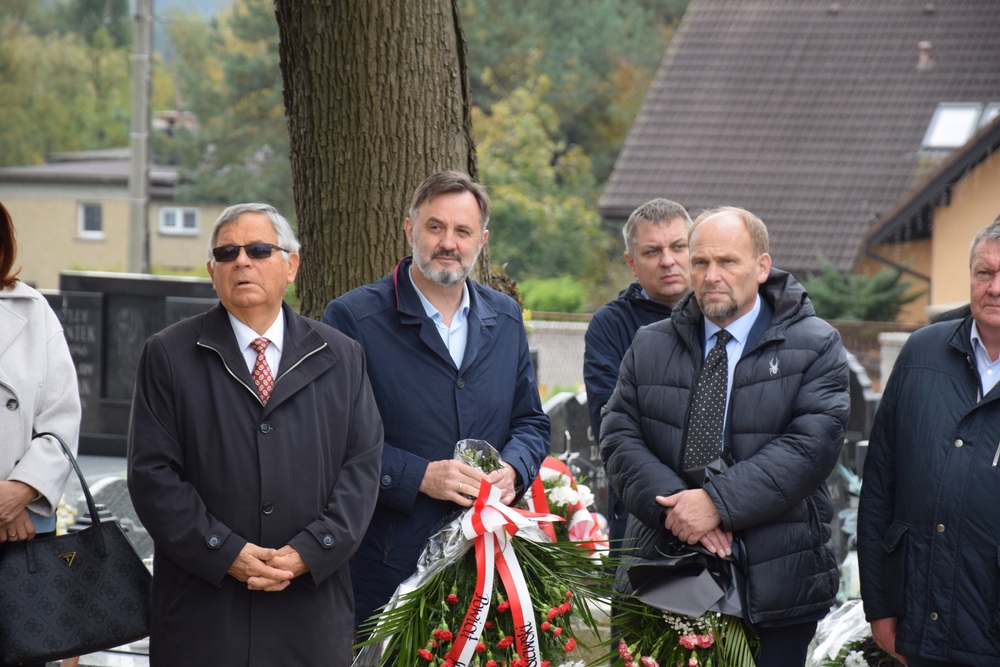 Upamiętnienie powstańca śląskiego Augustyna Wyleżycha w Wodzisławiu Śląskim. Fot. Danuta Mikoda/IPN