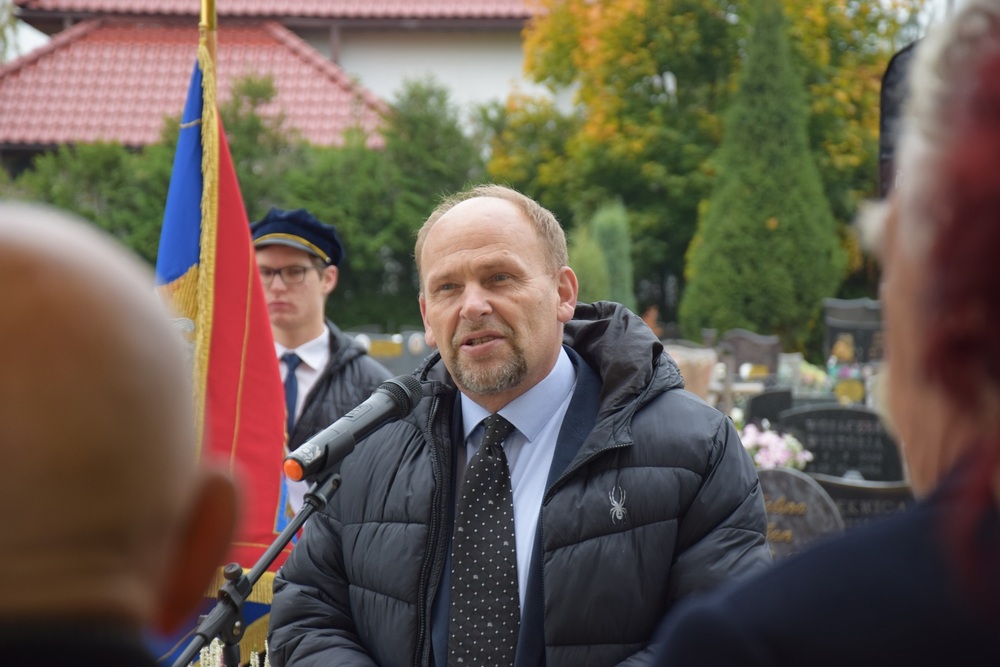 Upamiętnienie powstańca śląskiego Augustyna Wyleżycha w Wodzisławiu Śląskim. Fot. Danuta Mikoda/IPN