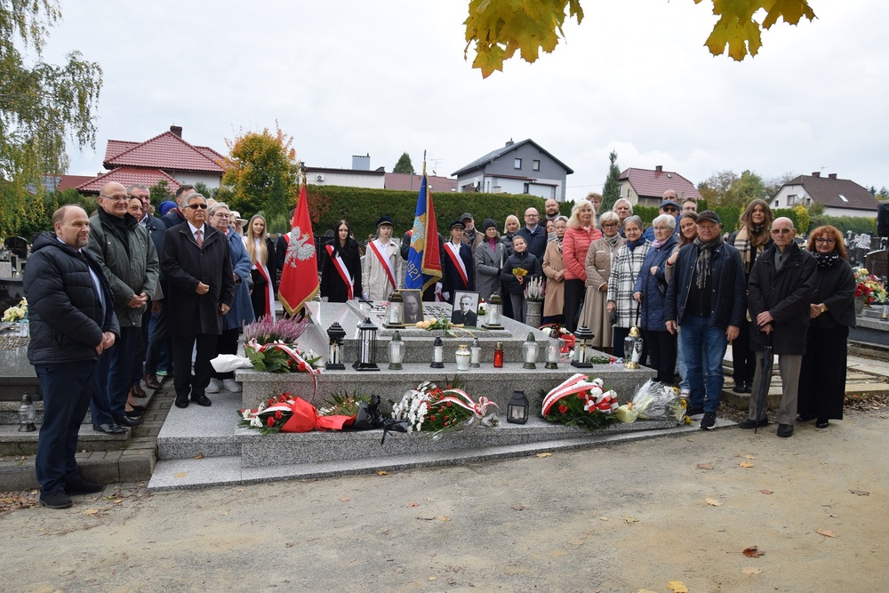 Upamiętnienie powstańca śląskiego Augustyna Wyleżycha w Wodzisławiu Śląskim. Fot. Danuta Mikoda/IPN