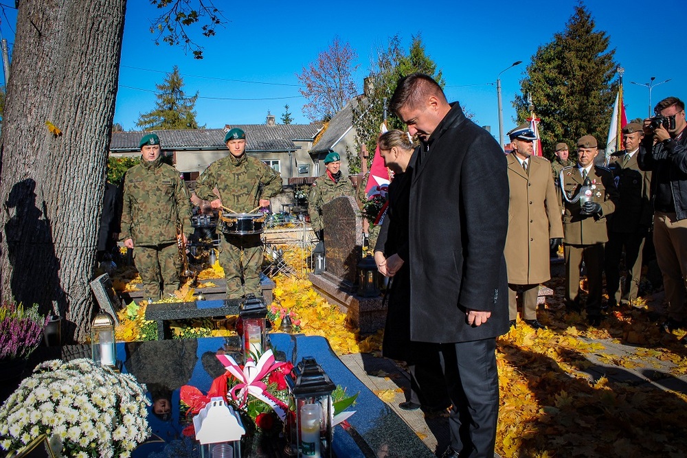 Upamiętniliśmy powstańców śląskich i sejneńskich Władysława Kryszpina ps. „Kruk” oraz Jana Skibickiego ps. „Kłos”. Fot. Katarzyna Dojs/IPN Białystok