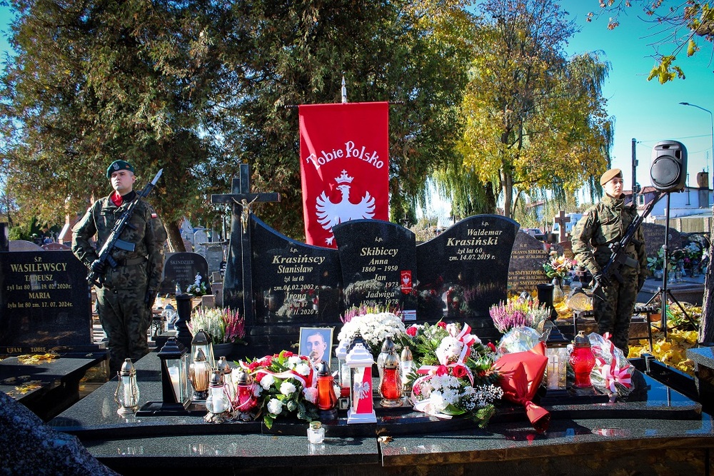 Upamiętniliśmy powstańców śląskich i sejneńskich Władysława Kryszpina ps. „Kruk” oraz Jana Skibickiego ps. „Kłos”. Fot. Katarzyna Dojs/IPN Białystok