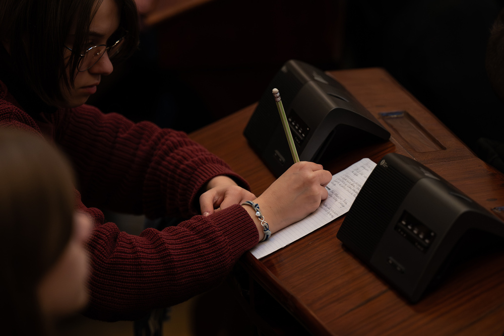 Konferencja edukacyjna dla młodzieży „Pod czerwoną gwiazdą – Górny Śląsk w 1945 r.”. Fot.: IPN Krzysztof Łojko