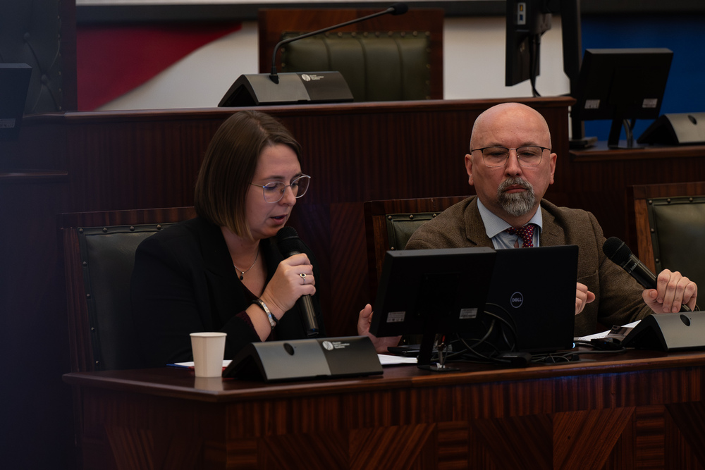 Konferencja edukacyjna dla młodzieży „Pod czerwoną gwiazdą – Górny Śląsk w 1945 r.”. Fot.: IPN Krzysztof Łojko