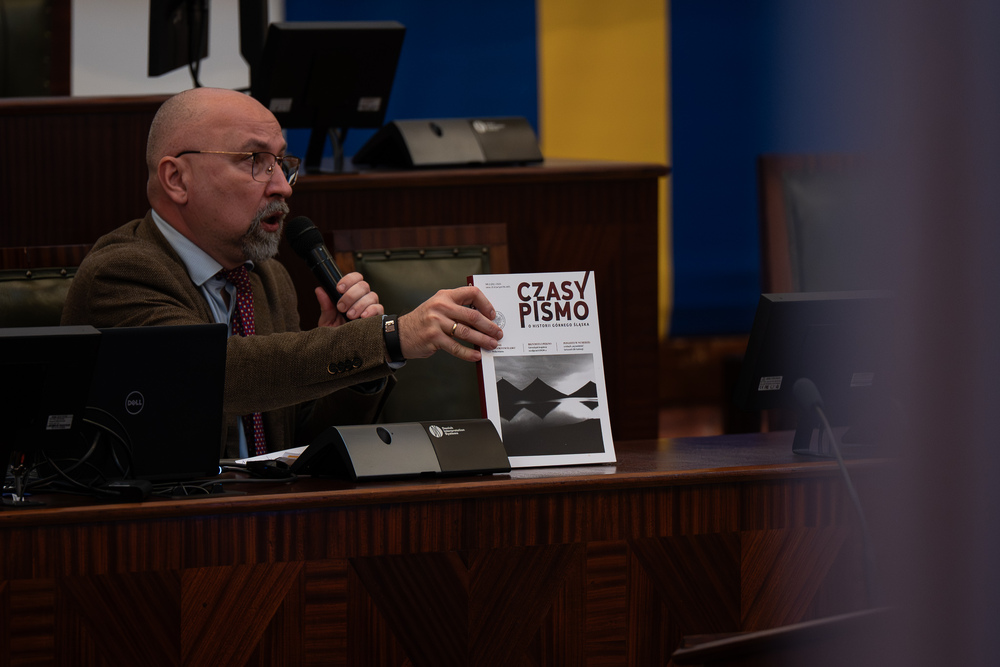 Konferencja edukacyjna dla młodzieży „Pod czerwoną gwiazdą – Górny Śląsk w 1945 r.”. Fot.: IPN Krzysztof Łojko