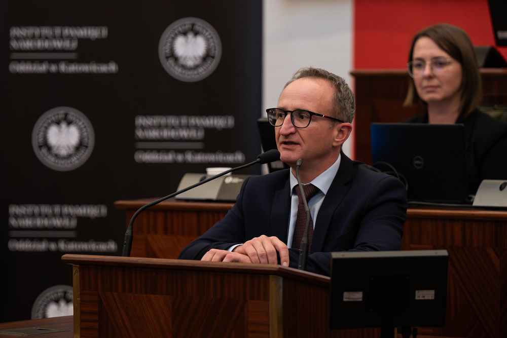 Konferencja edukacyjna dla młodzieży „Pod czerwoną gwiazdą – Górny Śląsk w 1945 r.”. Fot.: IPN Krzysztof Łojko