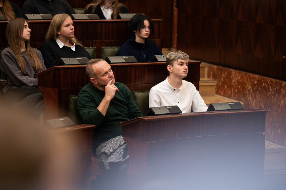 Konferencja edukacyjna dla młodzieży „Pod czerwoną gwiazdą – Górny Śląsk w 1945 r.”. Fot.: IPN Krzysztof Łojko