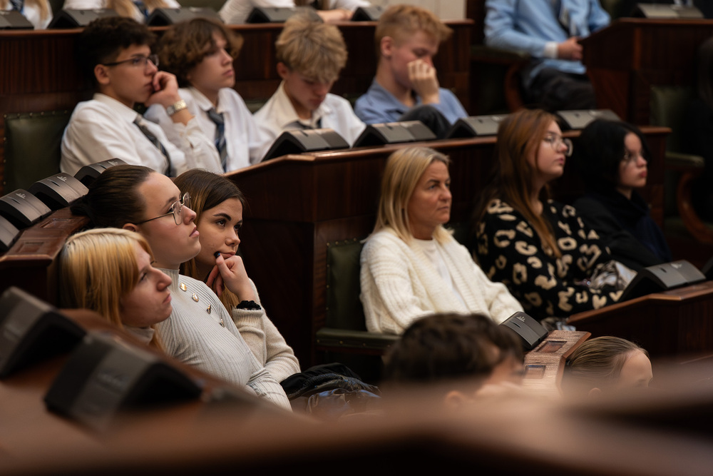 Konferencja edukacyjna dla młodzieży „Pod czerwoną gwiazdą – Górny Śląsk w 1945 r.”. Fot.: IPN Krzysztof Łojko