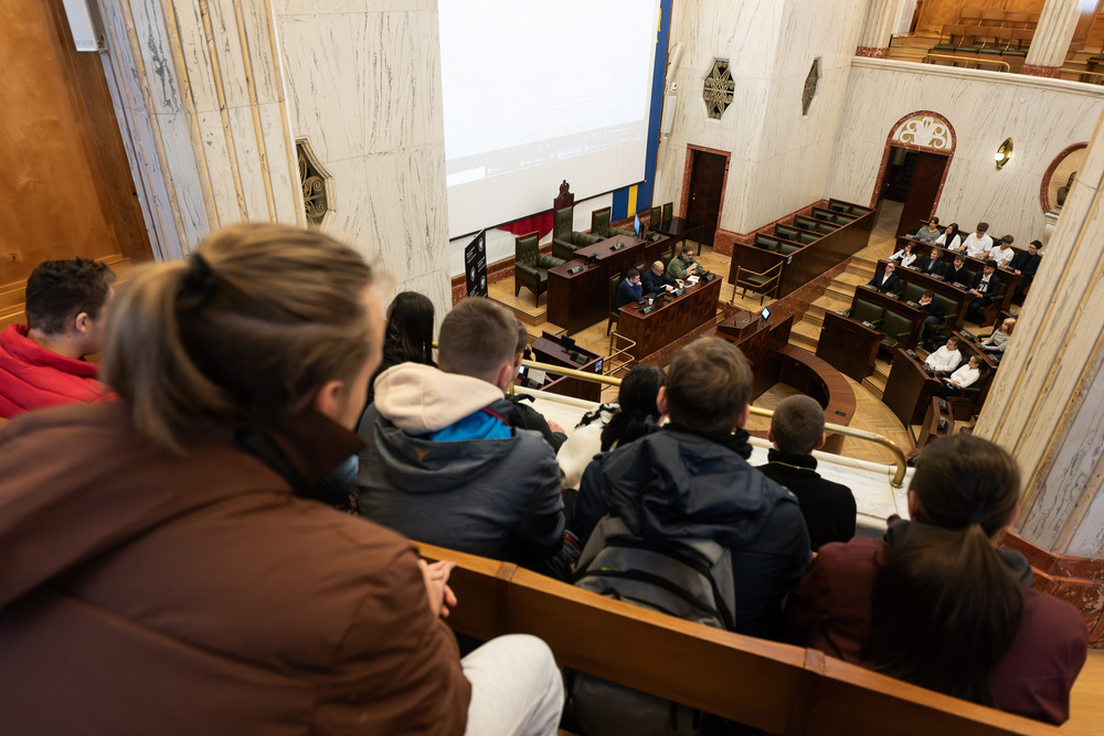 Konferencja edukacyjna dla młodzieży „Pod czerwoną gwiazdą – Górny Śląsk w 1945 r.”. Fot.: IPN Krzysztof Łojko