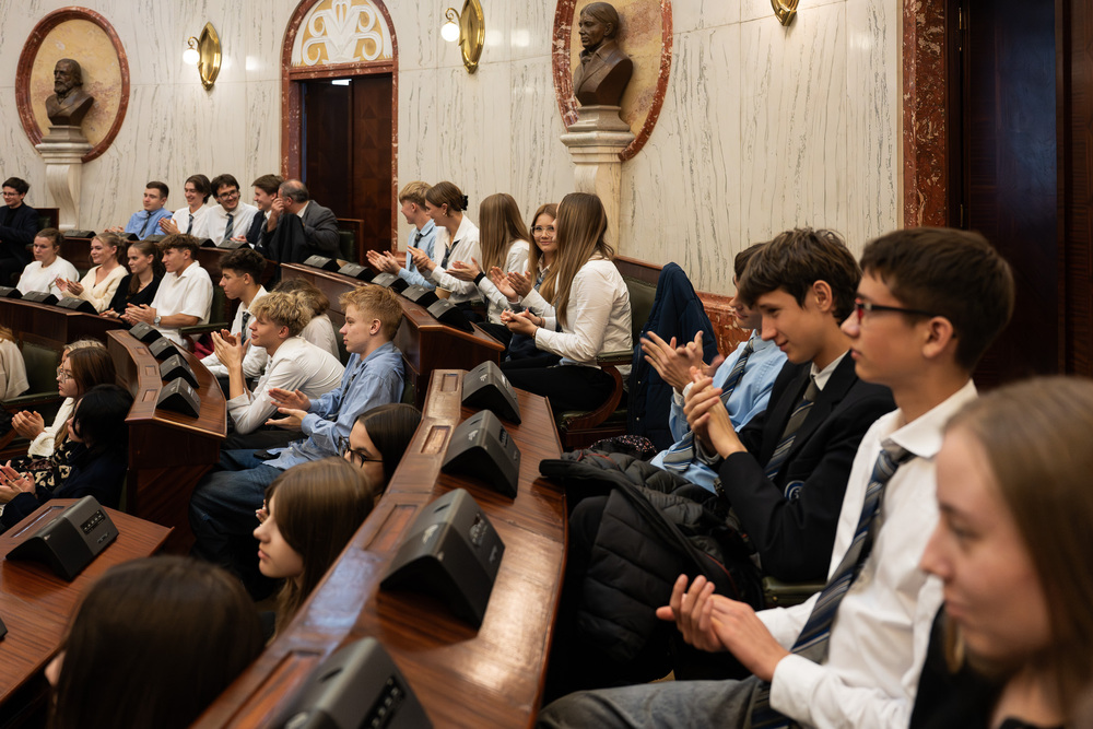 Konferencja edukacyjna dla młodzieży „Pod czerwoną gwiazdą – Górny Śląsk w 1945 r.”. Fot.: IPN Krzysztof Łojko