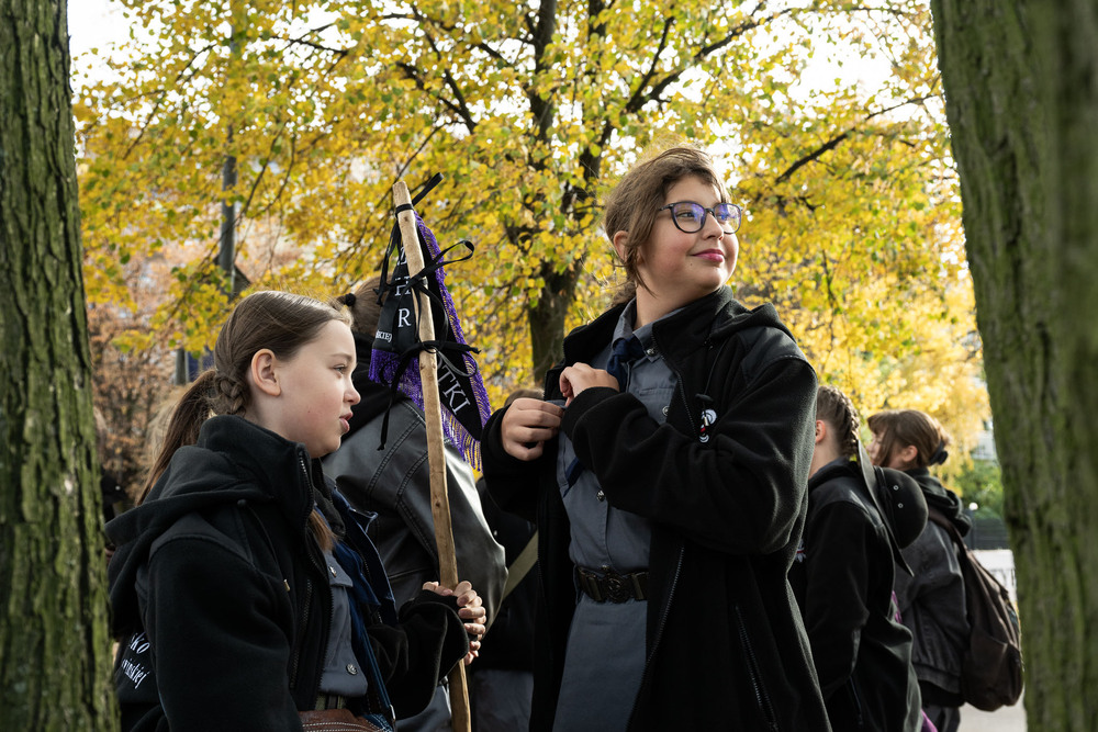 Uroczystość oznaczenia znakiem pamięci „Tobie Polsko” grobu uczestniczki III powstania śląskiego hm. Wandy Jordan-Łowińskiej – Katowice. Fot.: IPN Krzysztof Łojko