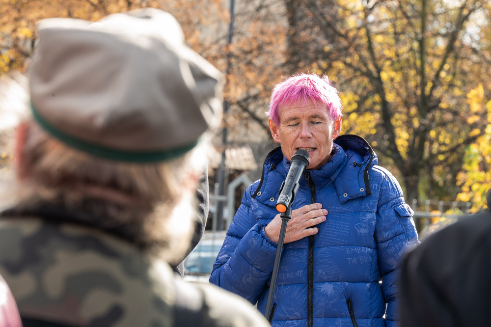 Uroczystość oznaczenia znakiem pamięci „Tobie Polsko” grobu uczestniczki III powstania śląskiego hm. Wandy Jordan-Łowińskiej – Katowice. Fot.: IPN Krzysztof Łojko