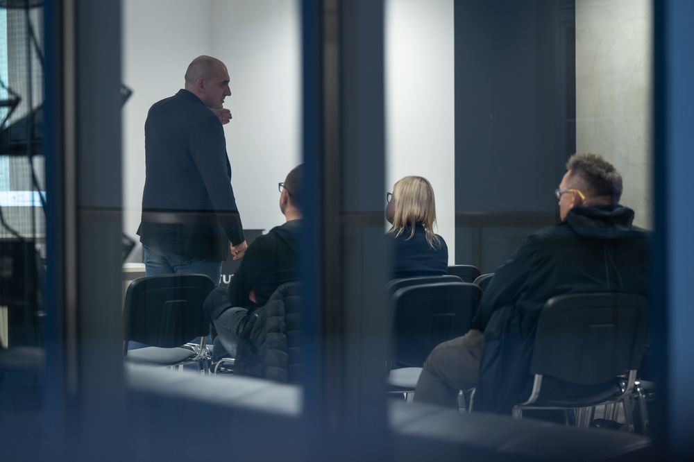 Wykład dr. Tomasza Goneta „Zagłada Żydów na kresach południowo-wschodnich II RP w czasie II wojny światowej” w ramach cyklu „Czwartki z historią”. Fot.: IPN Krzysztof Łojko