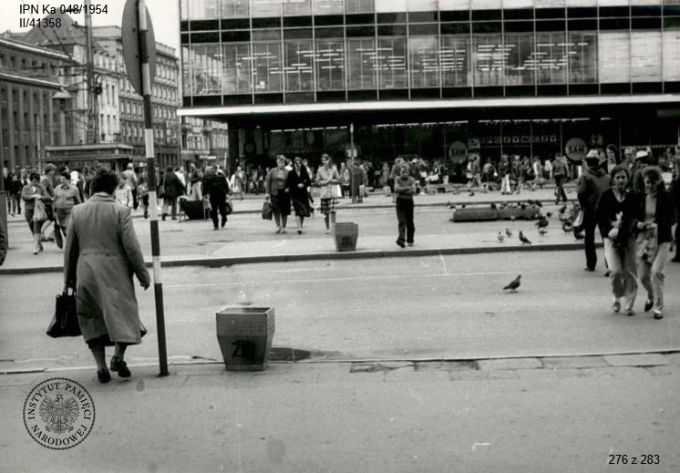 Katowice, widok na Rynek, SDH „Zenit” i ulicę Warszawską (IPN Ka 048/1954)